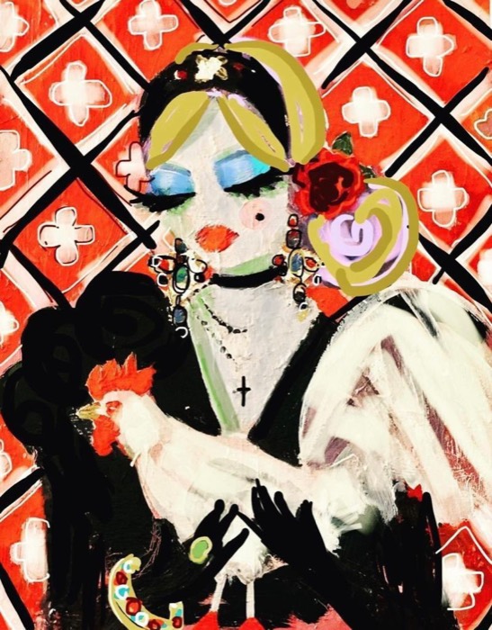 La Dame au Coq